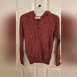 🧡🤎Women's Burnt Orange Hooded Sweater